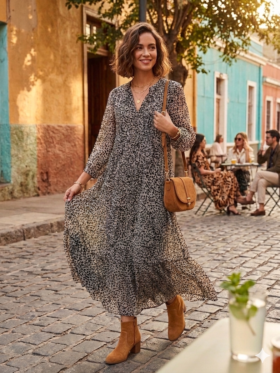 Vestido Animal Print